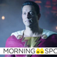 Zachary Levi in his Shazam costume as seen in footage from Fury of the Gods released at DC Fandome